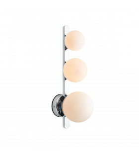 Applique Puro Metal Chrome 3 lampadine 17cm