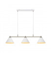 Suspension Klint Métal blanc 3 ampoules 21cm