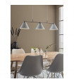 Klint pendant light White metal 3 bulbs 21cm