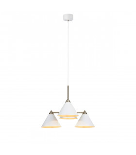 Klint pendant lamp White metal 4 bulbs 46cm