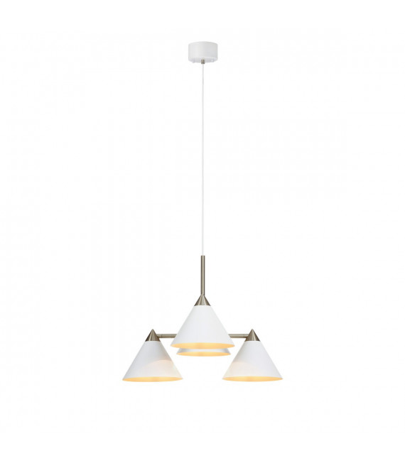 Lámpara colgante Klint Metal blanco 4 bombillas 46cm
