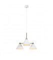 Suspension Klint Métal blanc 4 ampoules 46cm