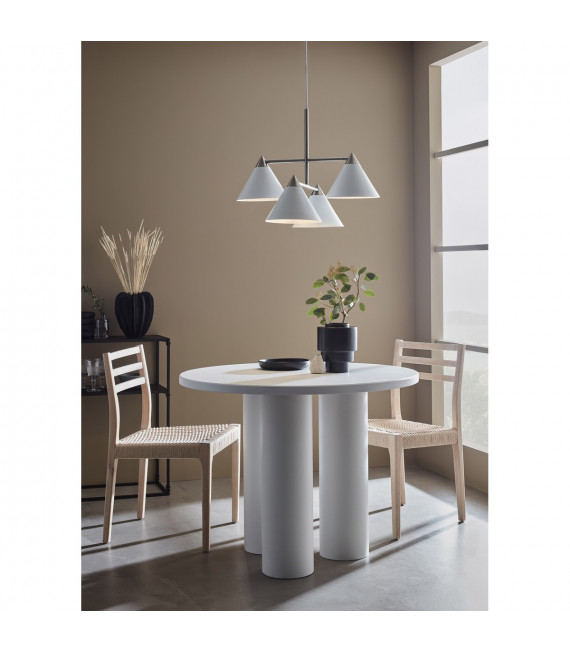 Klint pendant lamp White metal 4 bulbs 46cm