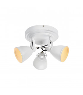 Plafón Spot Fjällbacka Metal blanco 3 bombillas 26cm
