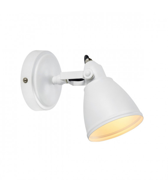 Spot Fjällbacka Métal blanc 1 ampoule 21cm
