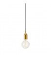 Suspension design Bronx Métal Bronze 1 ampoule 10cm