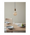 Design suspension Bronx Metal Bronze 1 bulb 10cm