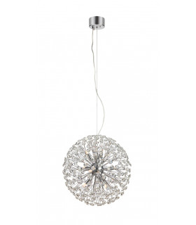 Suspension Bolid Métal Chrome 9 ampoules 50cm