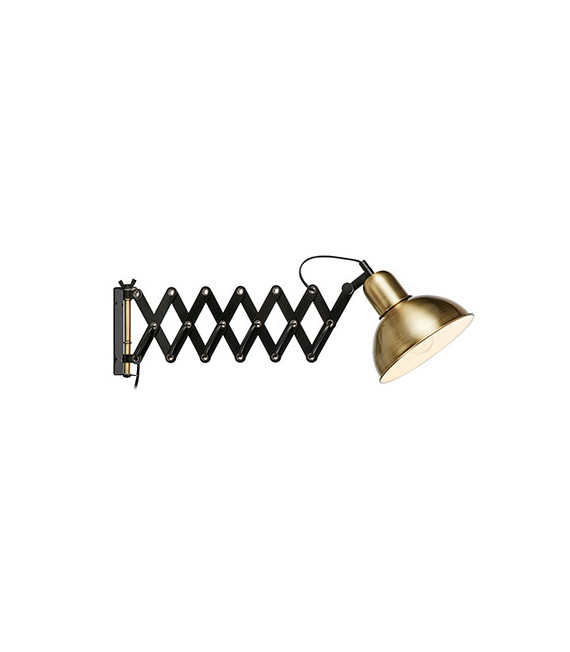 Wall light Riggs Black Metal 1 bulb 21cm