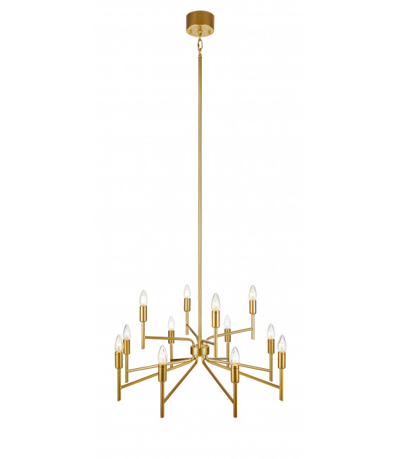 Regent Gold Metall Anhänger 12 Glühbirnen 155cm