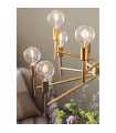 Suspension Regent Métal Or 12 ampoules 155cm