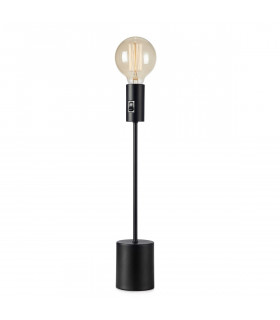 Capital Sobremesa Metal Negro 1 bombilla 44cm