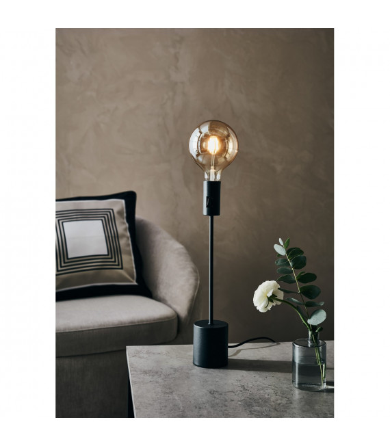 Capital Tischlampe Black Metal 1 Glühbirne 44cm