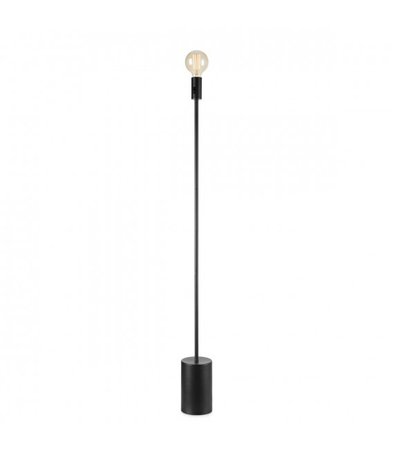 Floor lamp Capital Black Metal 1 bulb 135cm