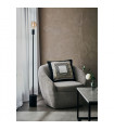Floor lamp Capital Black Metal 1 bulb 135cm