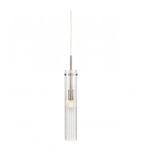Design Pendelleuchte Tubo Metal Steel 1 Birne 48,5cm