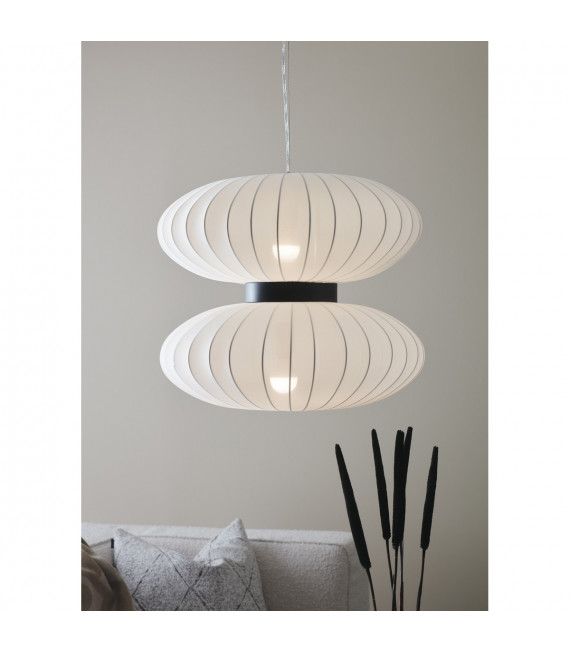 Ceiling lamp Daburu Black Metal 2 bulbs 47cm