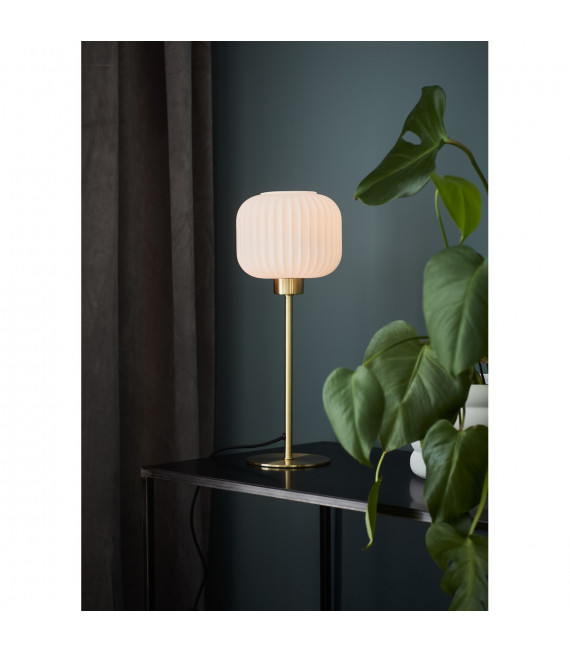 Lampada da tavolo Globe Sober Metal Brass 1 lampadina 38cm