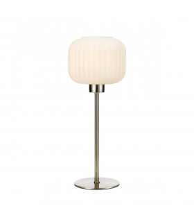 Globe Tischlampe Sober Metal Steel 1 Glühbirne 38cm