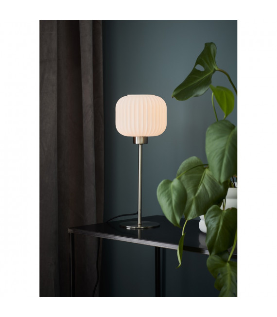 Globe Tischlampe Sober Metal Steel 1 Glühbirne 38cm