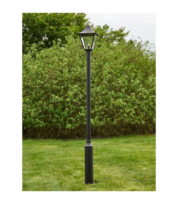 Lampadaire de jardin Garden Aluminium Noir 1 ampoule 225cm