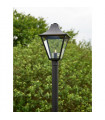 Garden Aluminum Black 1 bulb 225cm garden post light