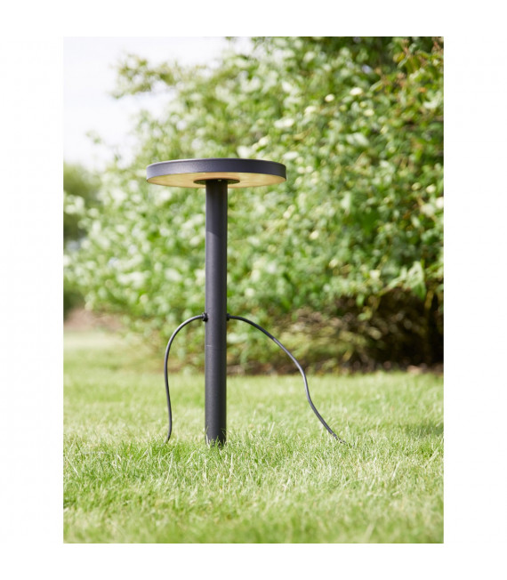 Estaca de Jardín Aluminio Negro 1 bombilla 96cm