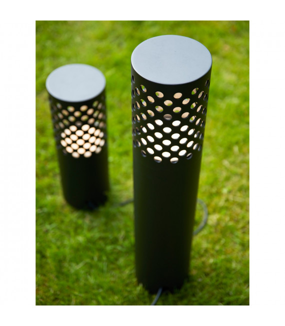 Gartenstecker Aluminium Schwarz 1 Knolle 96cm