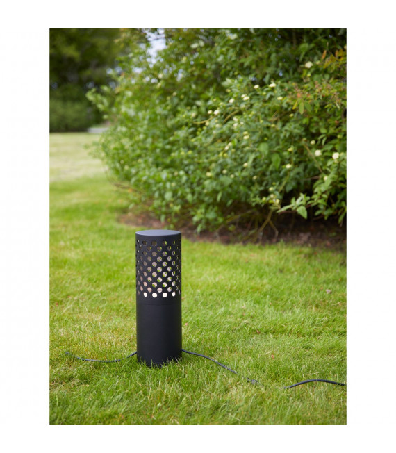 Gartenstecker Metall Schwarz 1 Knolle 68cm