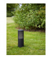 Garden Stake Black Metal 1 bulb 68cm