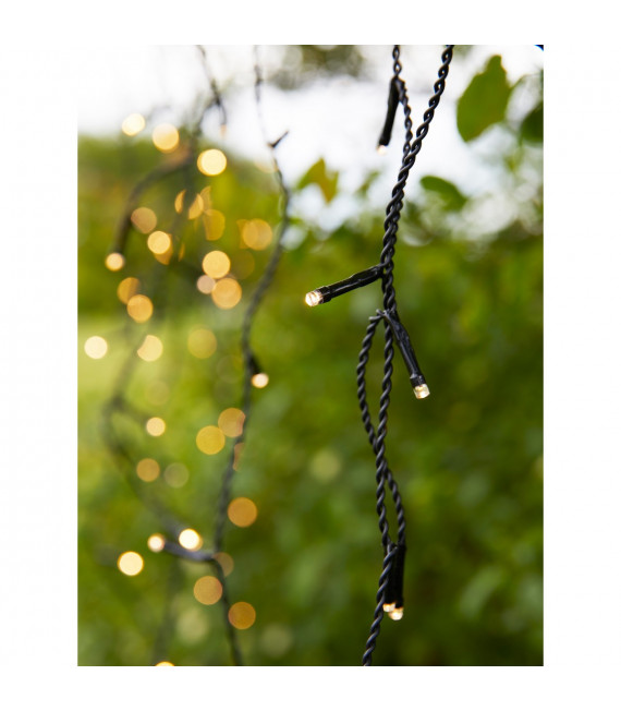 Garten PVC schwarze Deckenleuchte 160 Birnen 2cm