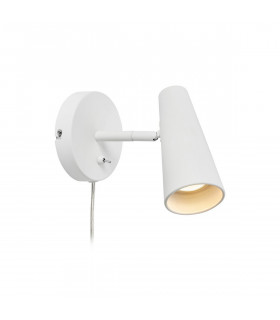 Spotlight Crest White metal 1 bulb 17cm