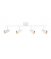 Barre de spots Crest Métal blanc 4 ampoules 24cm