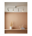 Crest spotlight bar White metal 4 bulbs 24cm