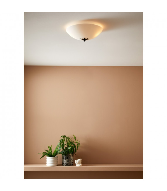 Plafoniera Rose Black Metal 2 lampadine 13cm