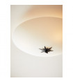 Plafonnier Rose Métal Noir 3 ampoules 13cm