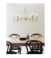 Monarch Gold Metal Pendant 6 bulbs 43cm