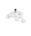 Ceiling lamp Galaxy Black Metal 7 bulbs 85cm
