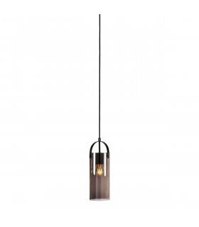 Design suspension Glory Black Metal 1 bulb 35cm