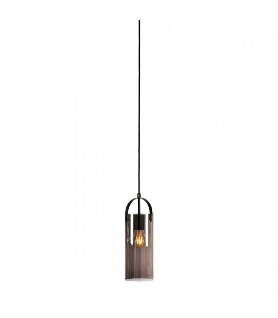 Suspension design Glory Métal Noir 1 ampoule 35cm