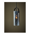 Suspension design Glory Métal Noir 1 ampoule 35cm