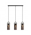 Glory Black Metal pendant lamp 3 bulbs 35cm