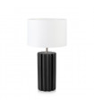 Table lamp Column Ceramic Black 1 bulb 44cm