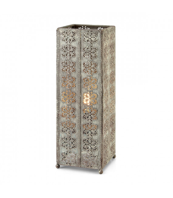 Lampe de table Agra Métal Gris 1 ampoule 33,5cm