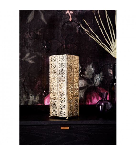 Table lamp Agra Antique metal 1 bulb 33.5cm