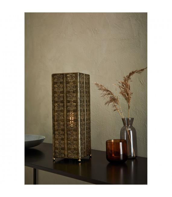 Table lamp Agra Antique metal 1 bulb 33.5cm