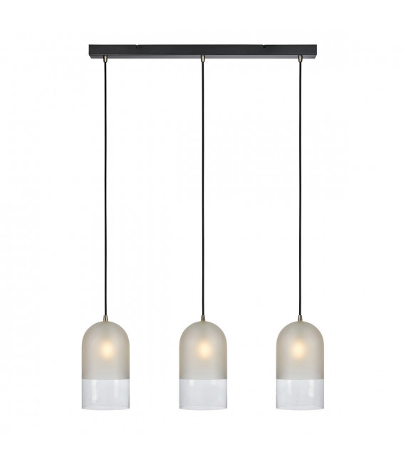 Pendant Cope Black Metal 3 bulbs 27cm
