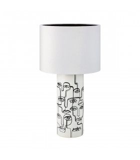 Lampada da tavolo Family Ceramica bianca 1 lampadina 61,5cm