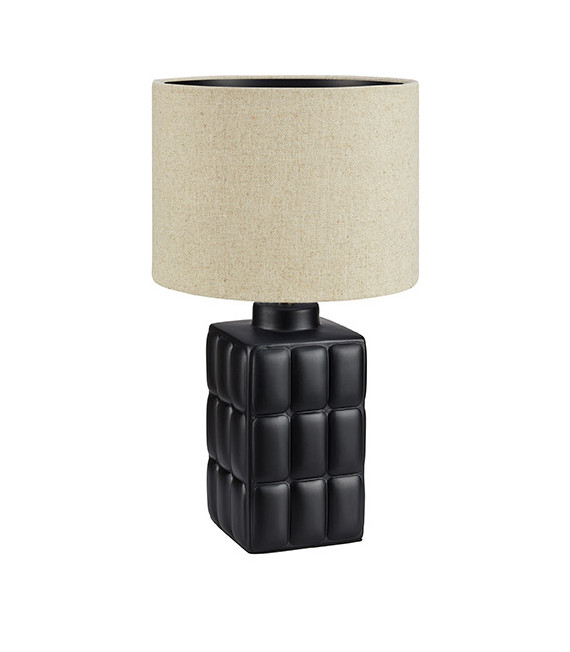 Table lamp Cuscini Ceramic Black 1 bulb 57cm