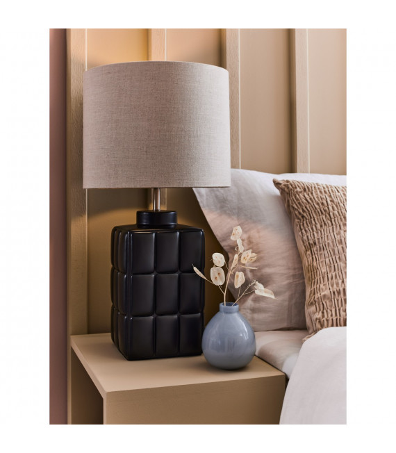 Lampe de table Cuscini Céramique Noir 1 ampoule 42,5cm
